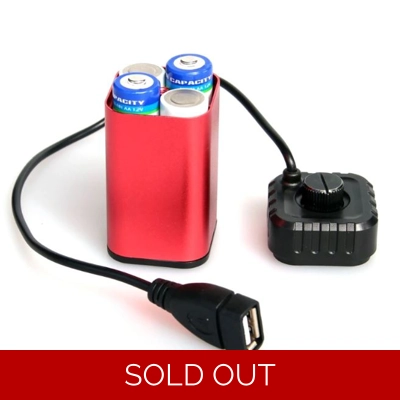 5V USB 4X AA Battery Waterproof Portable Charger Power Pack